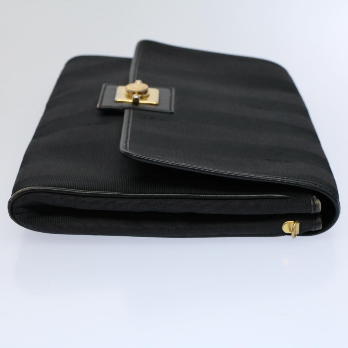 Luxury FendiPecan Canvas Clutch Bag Black Brownep2439