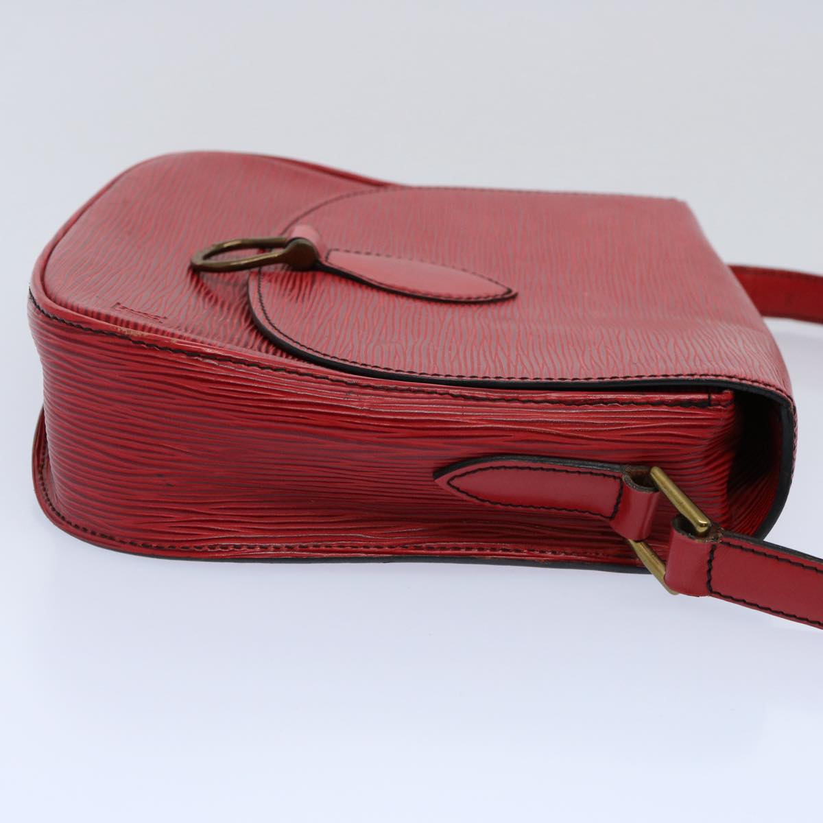 LOUIS VUITTON Epi Saint Cloud GM Shoulder Bag Red M52197 LV ep2502