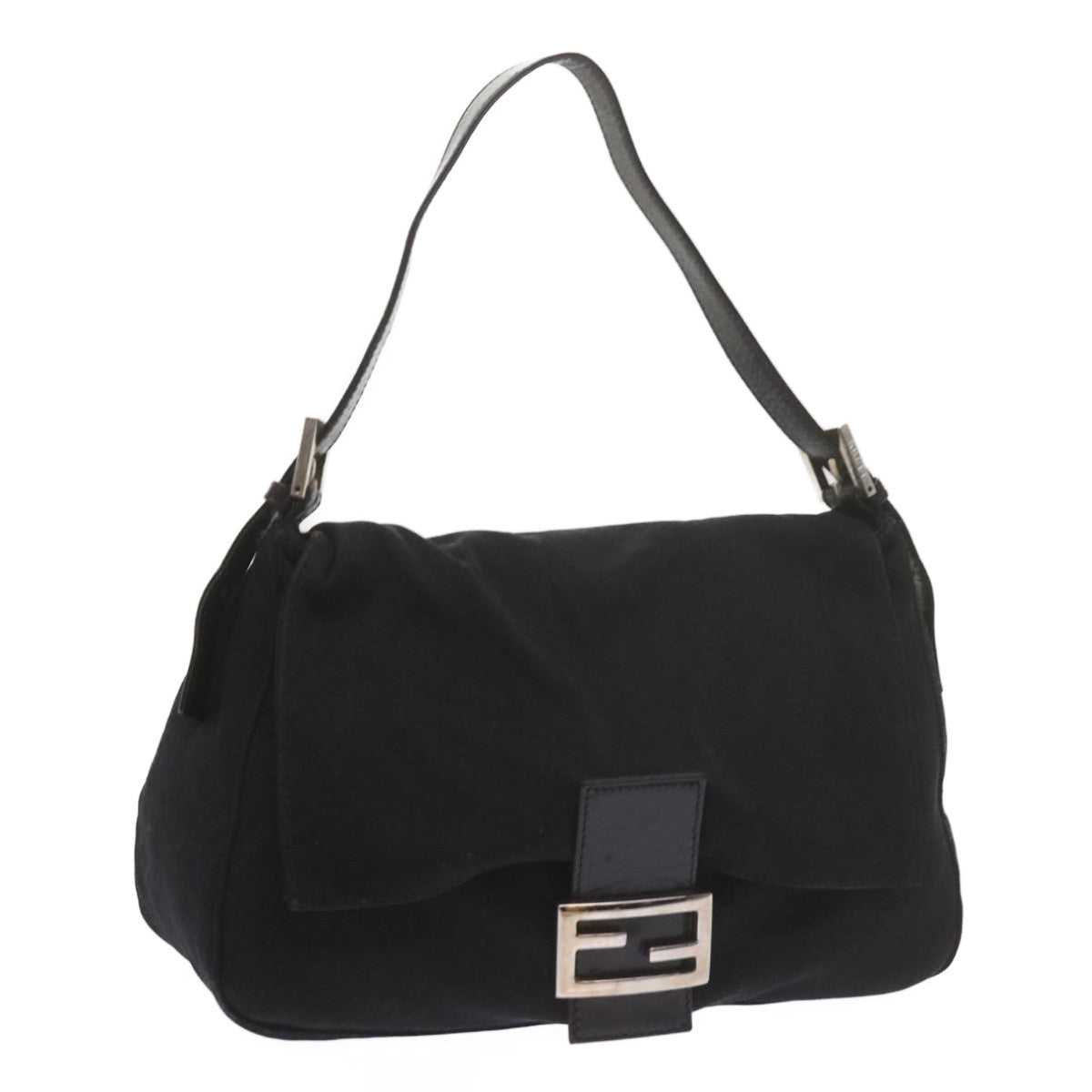 Luxury FendiMamma Baguette Shoulder Bag Nylon Black 2308 26325 008ep2543