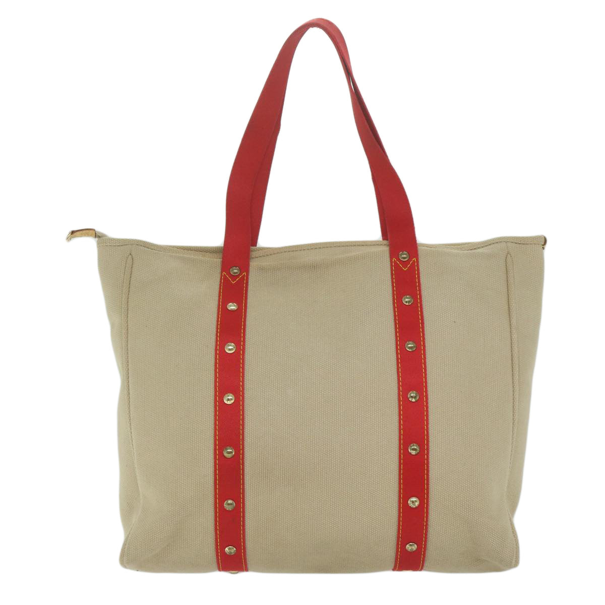 LOUIS VUITTON Antigua Cabas GM Tote Bag Beige Red M40032 LV ep2570