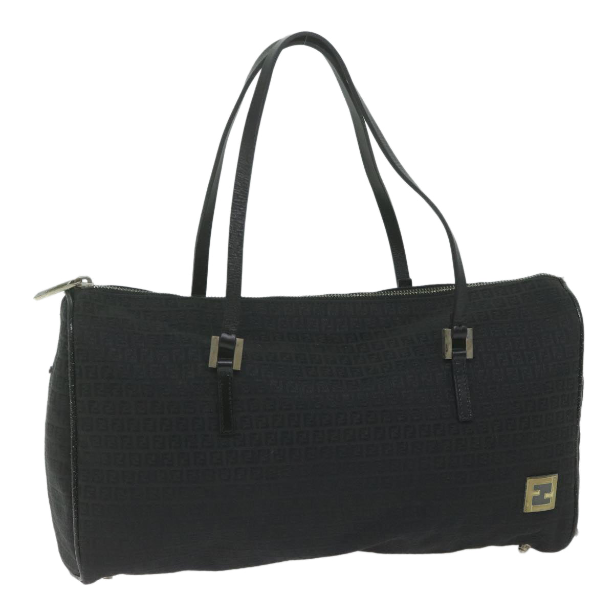 Luxury FendiZucchino Canvas Hand Bag Blackep2594