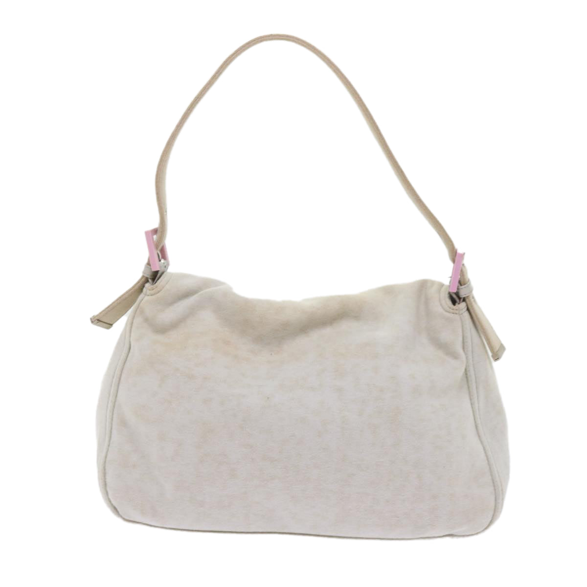 Luxury FendiMamma Baguette Shoulder Bag cotton White 26325ep2601