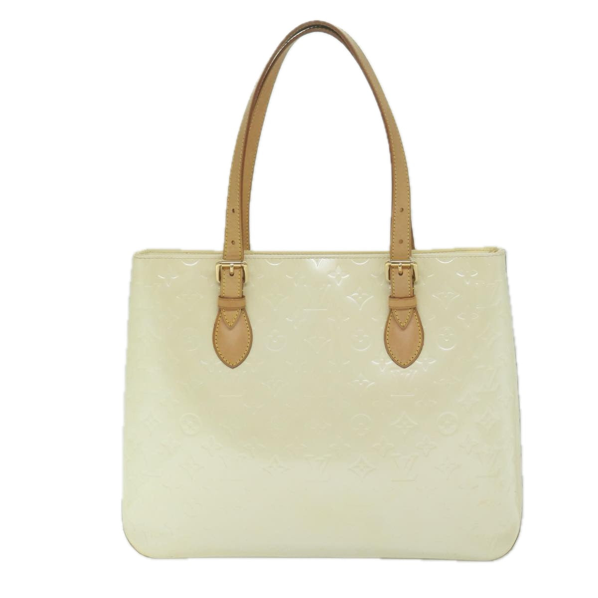 LOUIS VUITTON Monogram Vernis Brenwood Hand Bag Perle M91512 LV ep2614