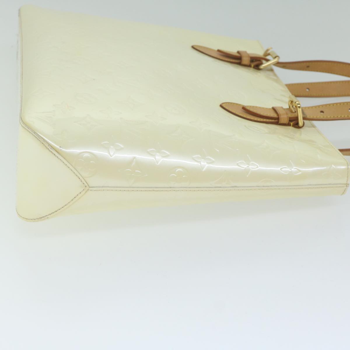 LOUIS VUITTON Monogram Vernis Brenwood Hand Bag Perle M91512 LV ep2614