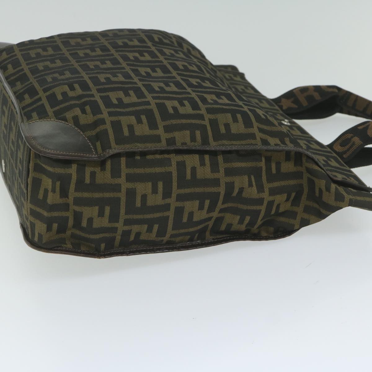 Luxury FendiZucca Canvas Hand Bag Black Brownep2618