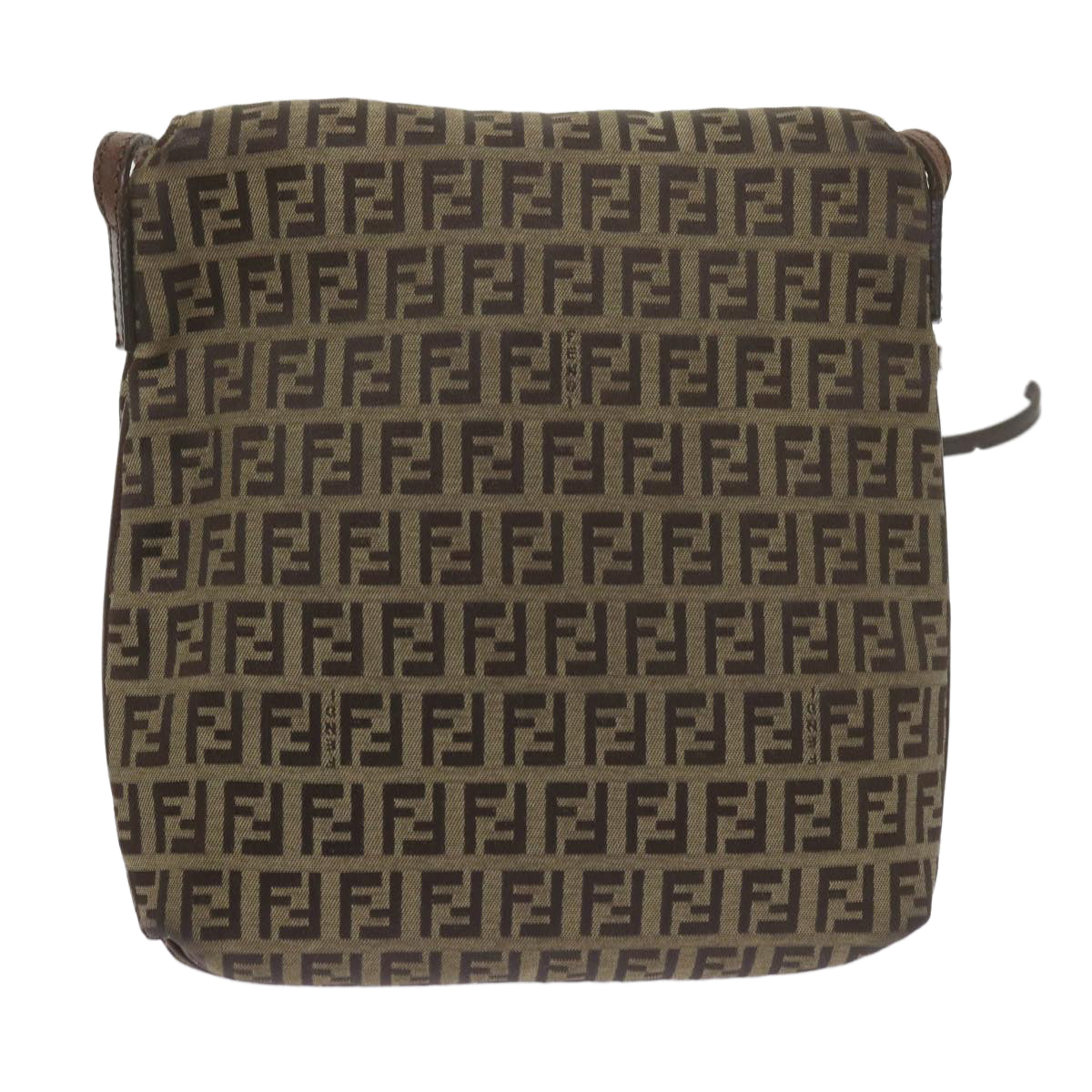 Luxury FendiZucchino Canvas Mamma Baguette Shoulder Bag Brownep2621