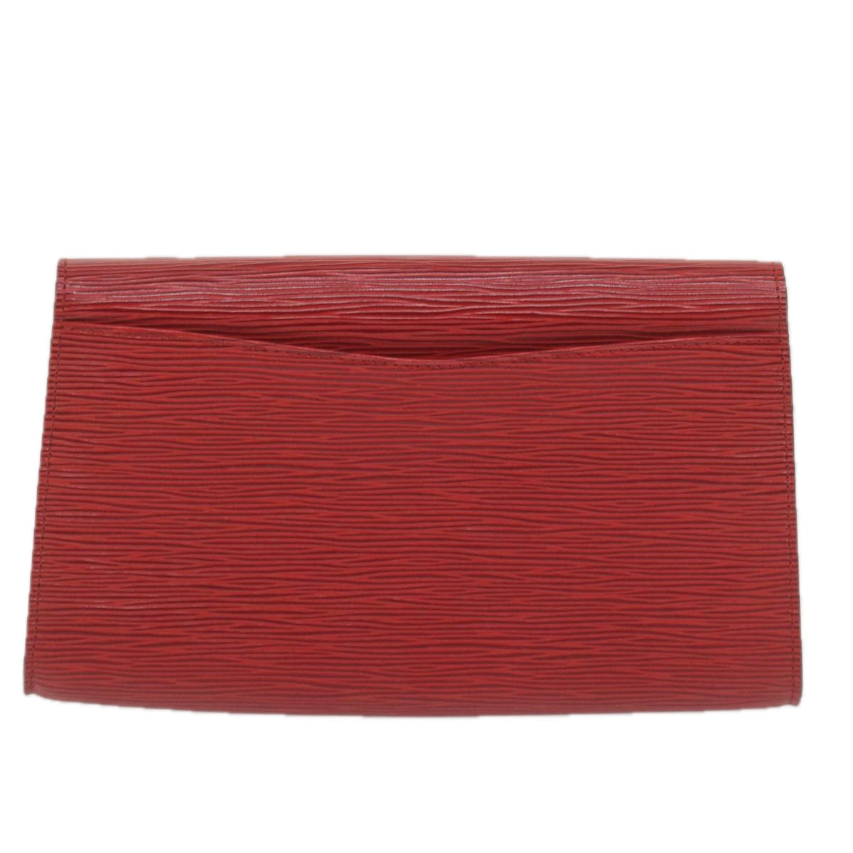 LOUIS VUITTON Epi Art Deco Clutch Bag Red M52637 LV ep2663