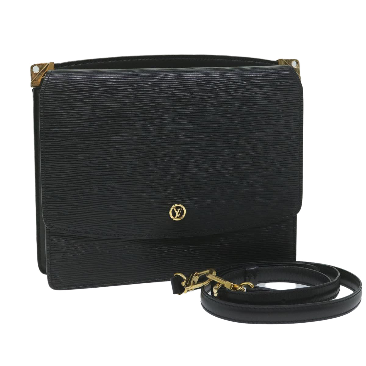 LOUIS VUITTON Epi Grenel Shoulder Bag Black M52362 LV ep2683