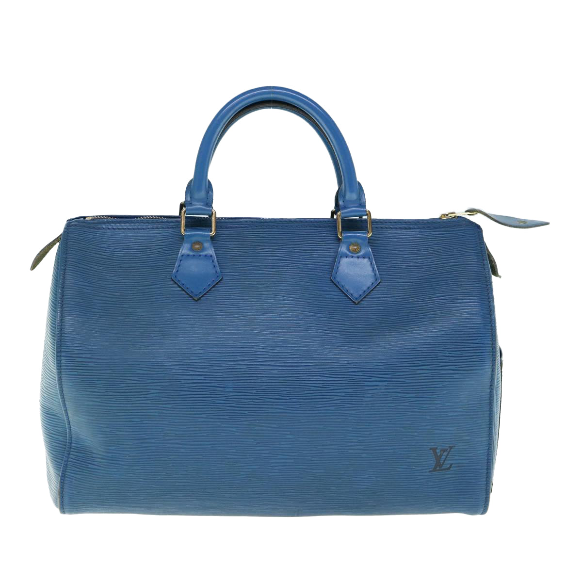 LOUIS VUITTON Epi Speedy 30 Hand Bag Toledo Blue M43005 LV ep2684