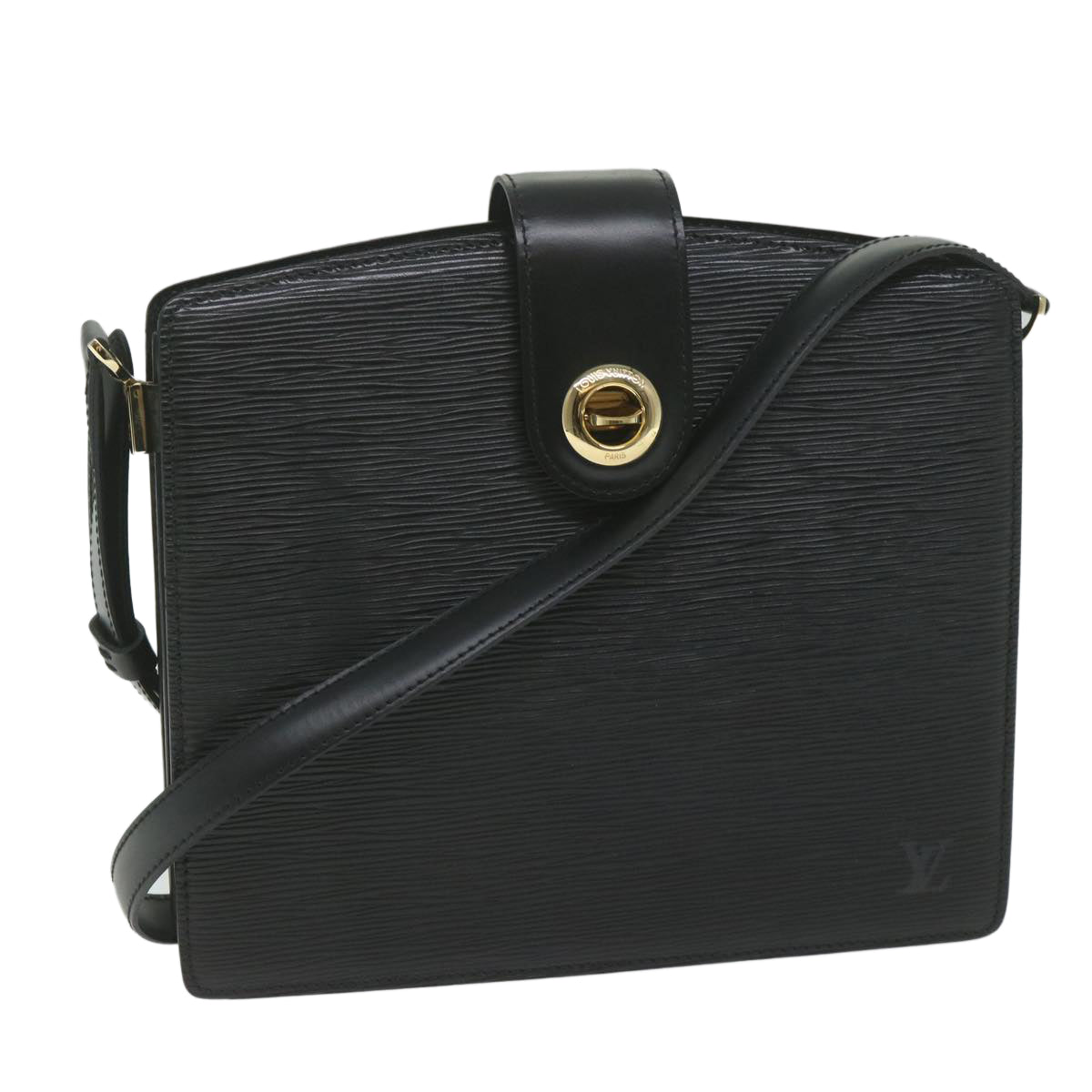 LOUIS VUITTON Epi Capuchin Shoulder Bag Black M52342 LV ep2696