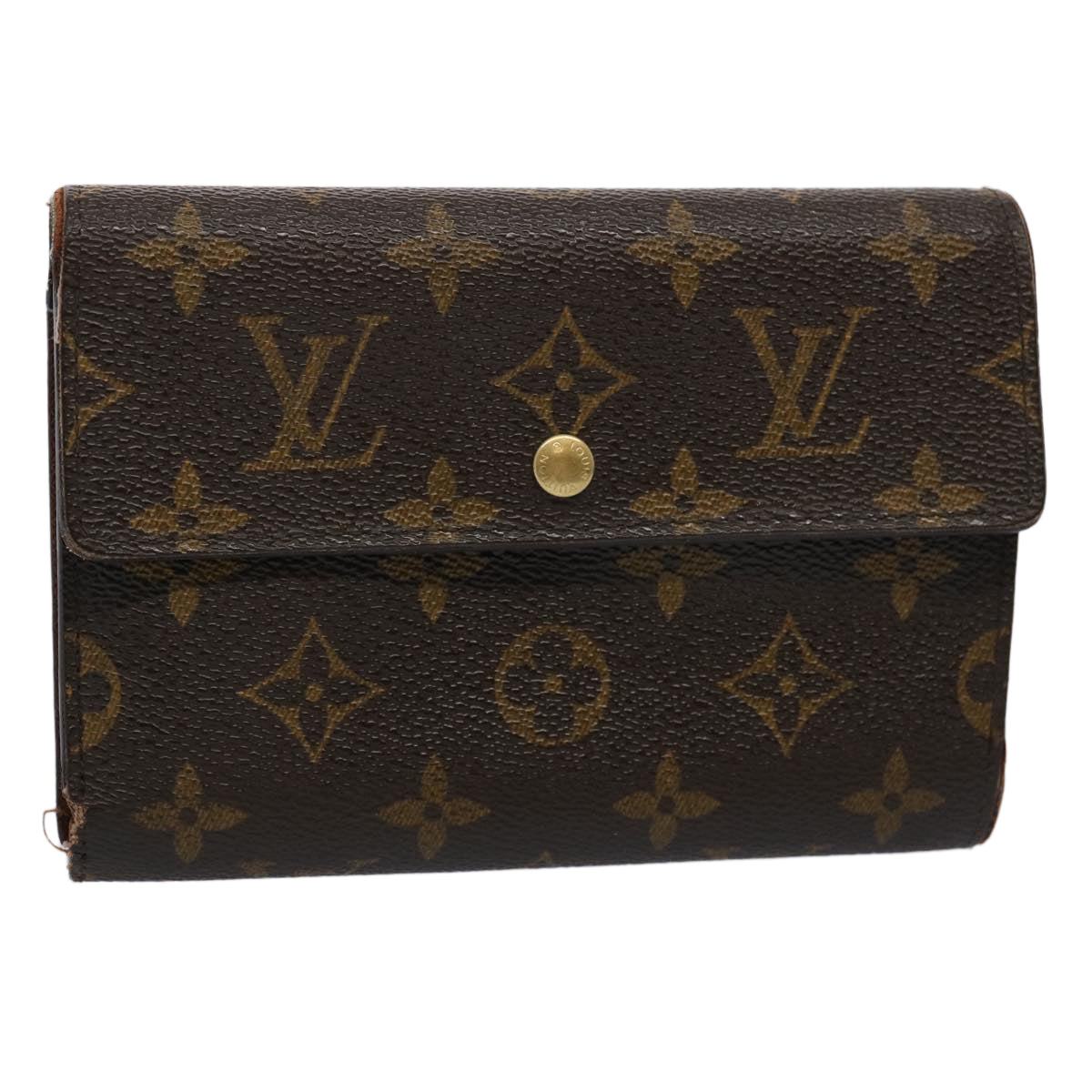 LOUIS VUITTON Monogram Porte Tresor Etui Papie Wallet M61202 LV ep2764