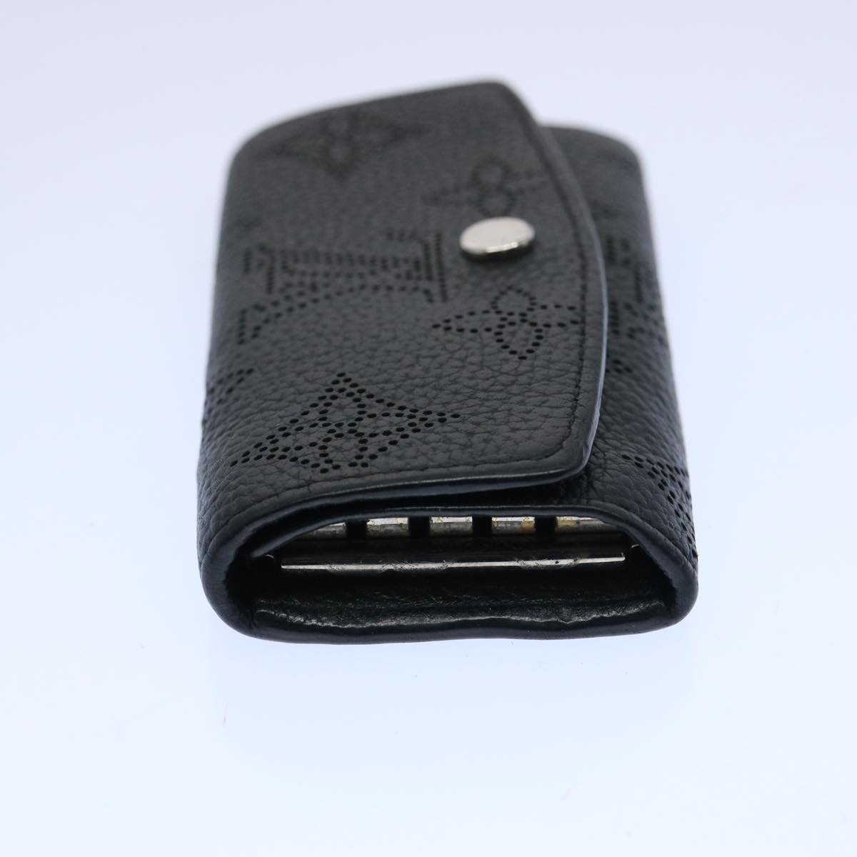 LOUIS VUITTON Monogram Mahina Multi Cles 4 Key Case Black M64054 LV ep2771