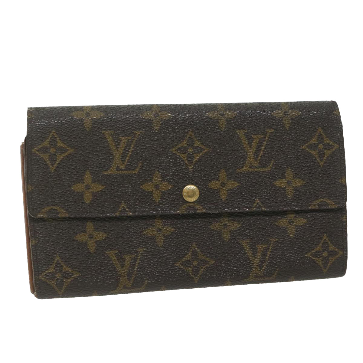LOUIS VUITTON Monogram Pochette Porte Monnaie Credit Wallet M61725 ep2781