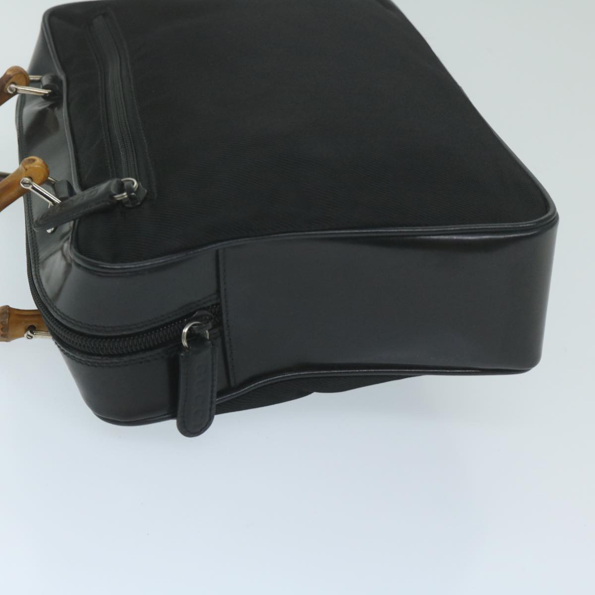GUCCI Bamboo Hand Bag Nylon Black 000 0538  ep2884