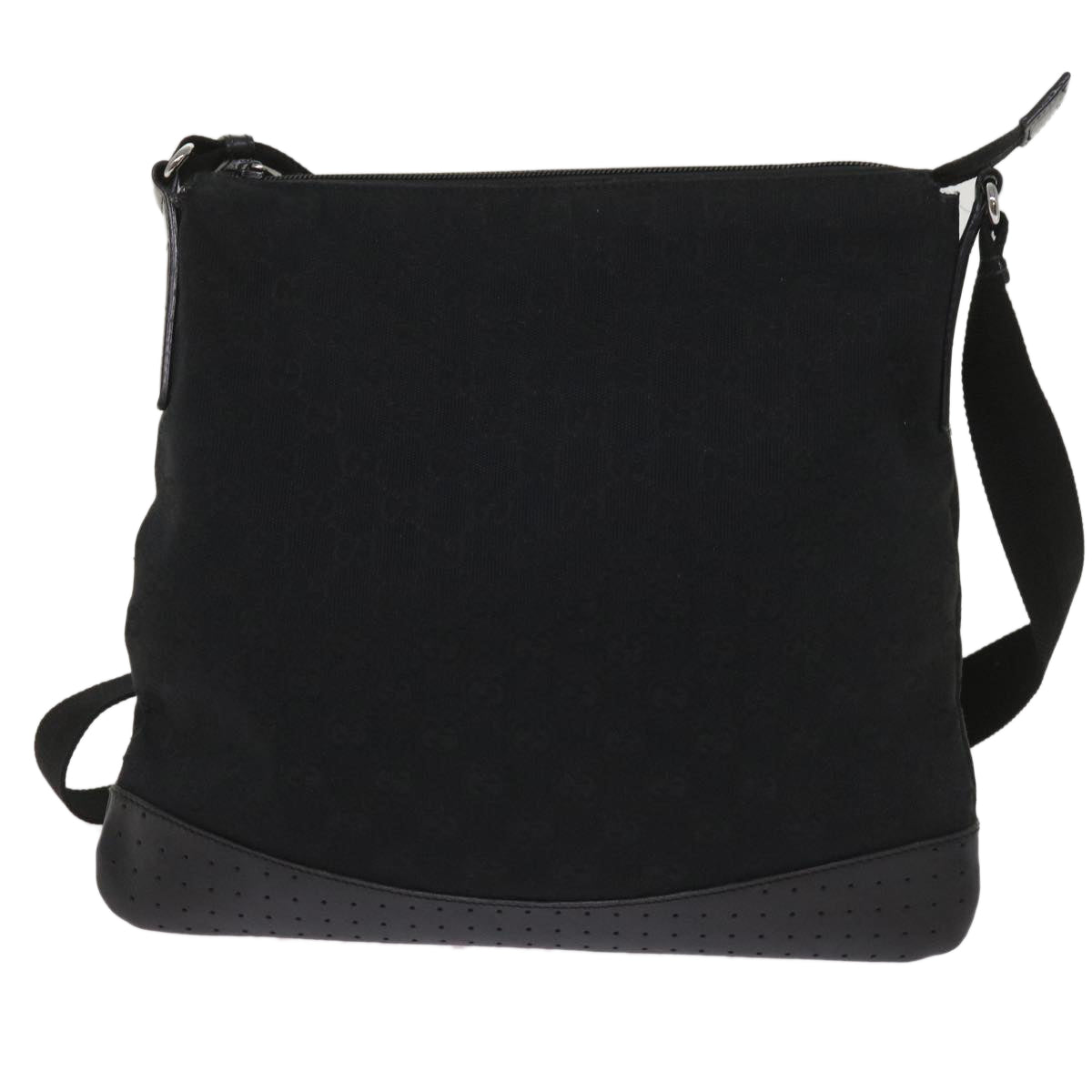 GUCCI GG Canvas Shoulder Bag Black 145857  ep2976