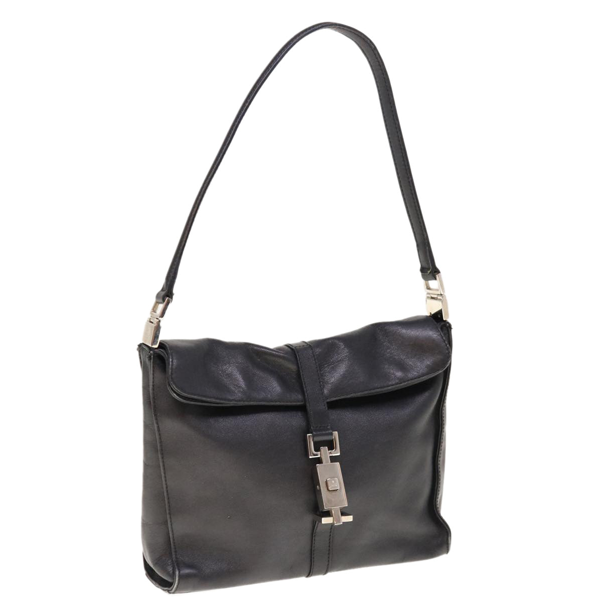 GUCCI Jackie Shoulder Bag Leather Black 001 3734  ep2978