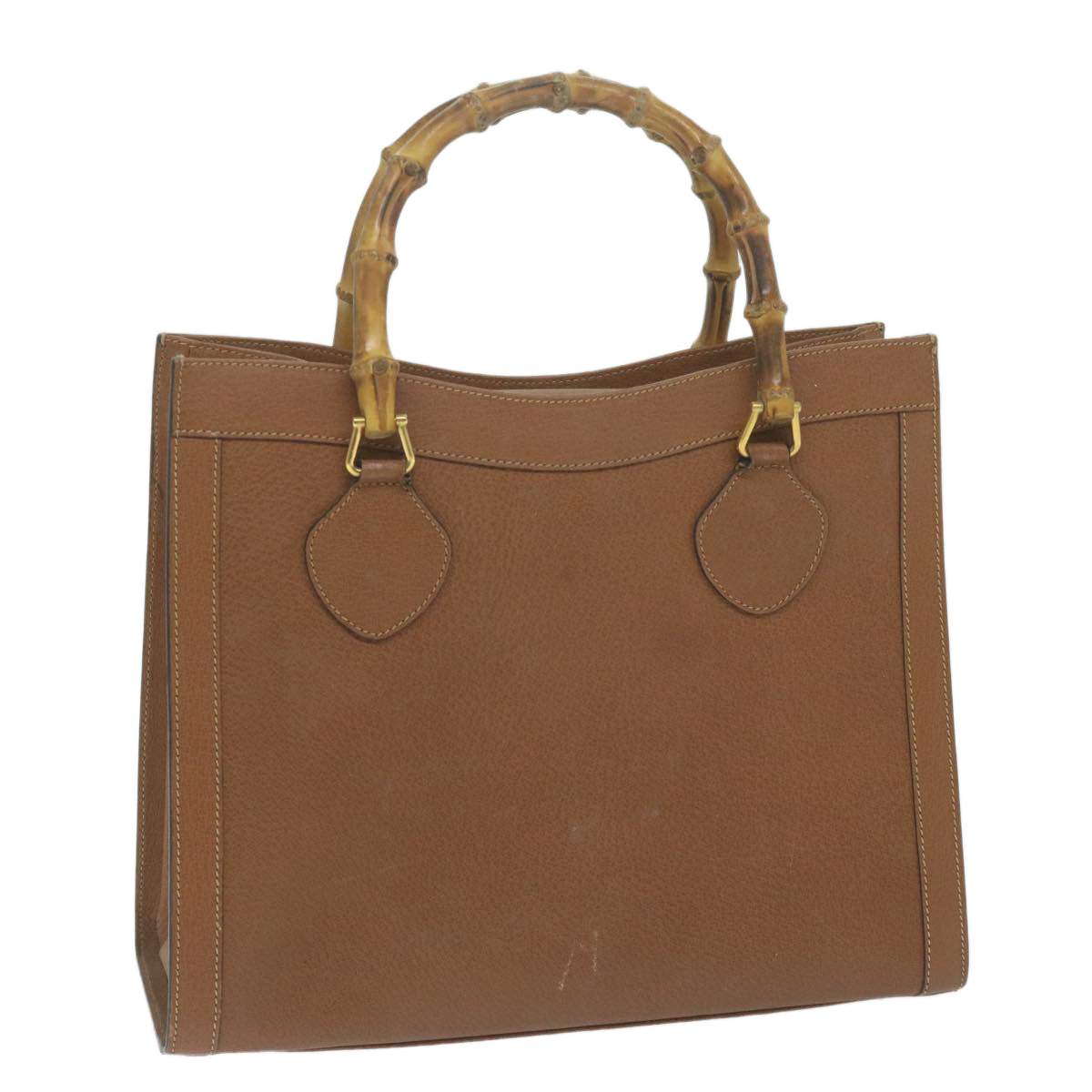 GUCCI Bamboo Hand Bag Leather Brown 002 123 0260  ep2994