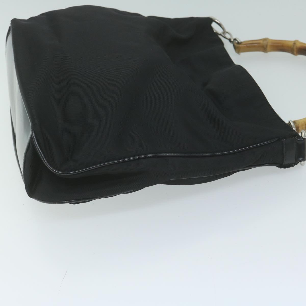 GUCCI Bamboo Shoulder Bag Nylon 2way Black 001 2113 1577  ep3037