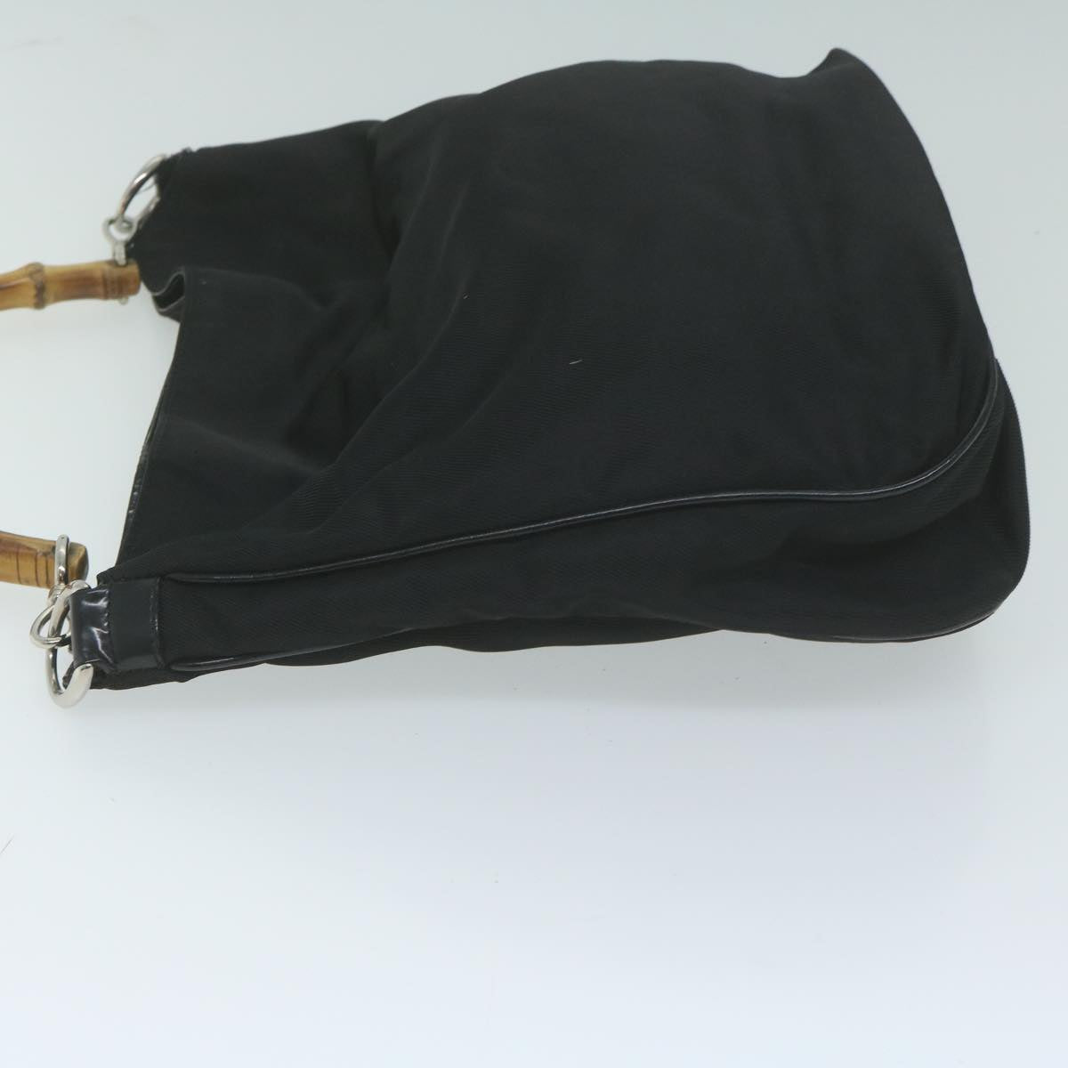 GUCCI Bamboo Shoulder Bag Nylon 2way Black 001 2113 1577  ep3037