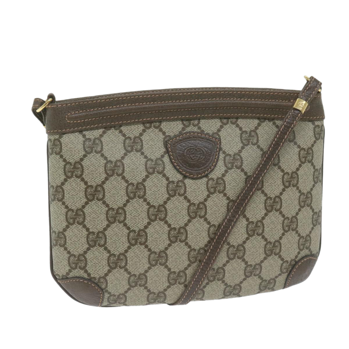 GUCCI GG Supreme Shoulder Bag PVC Leather Beige 007 58 6075 8031  ep3055