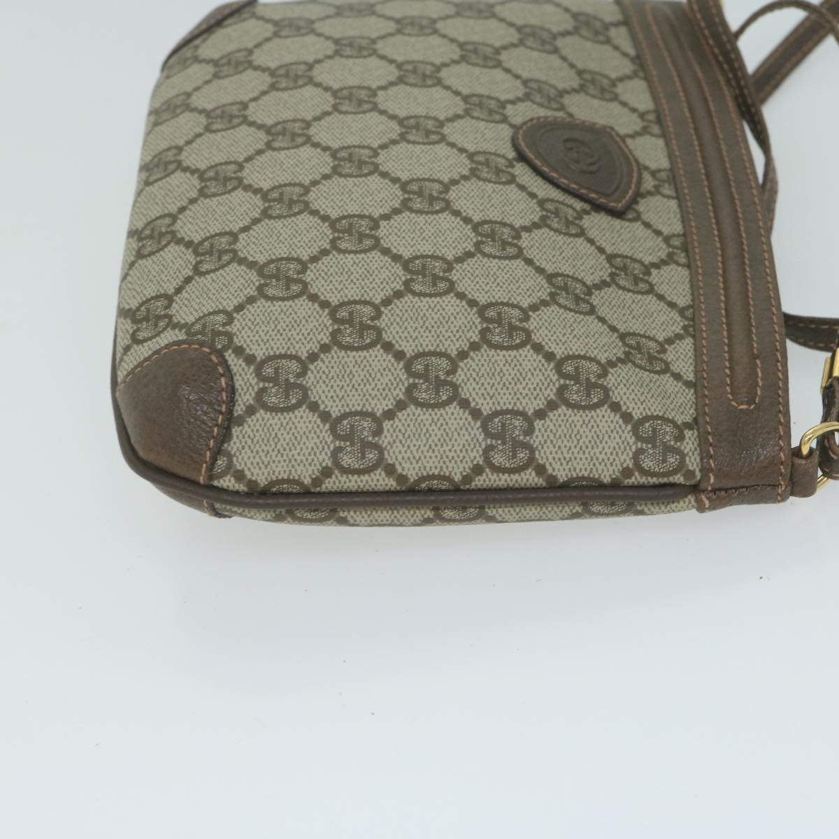 GUCCI GG Supreme Shoulder Bag PVC Leather Beige 007 58 6075 8031  ep3055