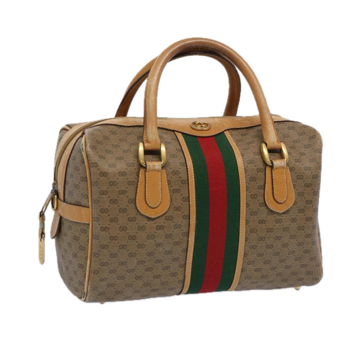 GUCCI Micro GG Supreme Web Sherry Line Boston Bag Beige 002 58 4422  ep3060