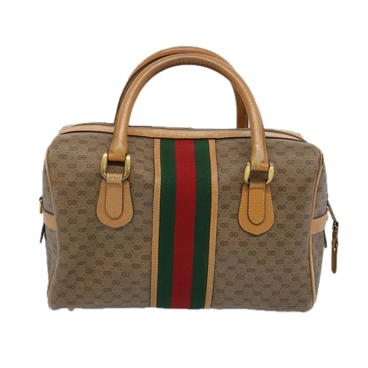 GUCCI Micro GG Supreme Web Sherry Line Boston Bag Beige 002 58 4422  ep3060