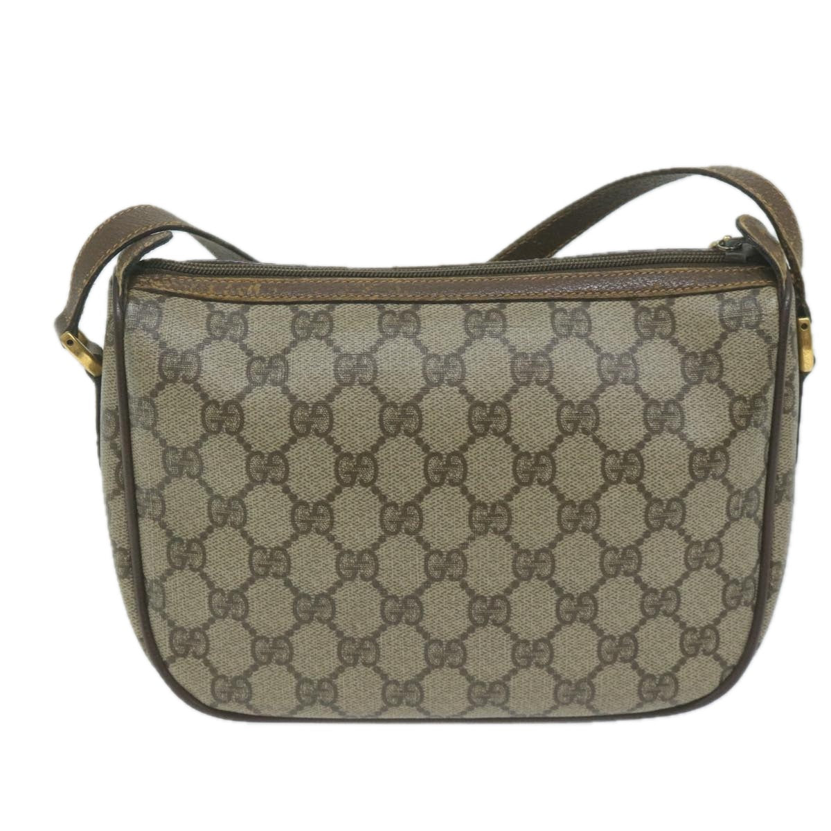 GUCCI GG Supreme Web Sherry Line Shoulder Bag PVC Beige 89 02 032  ep3063