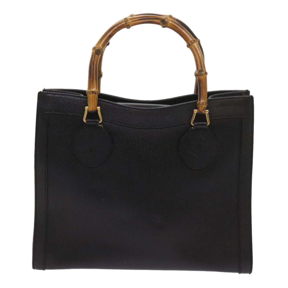 GUCCI Bamboo Hand Bag Leather Black 002 1186 0260  ep3068