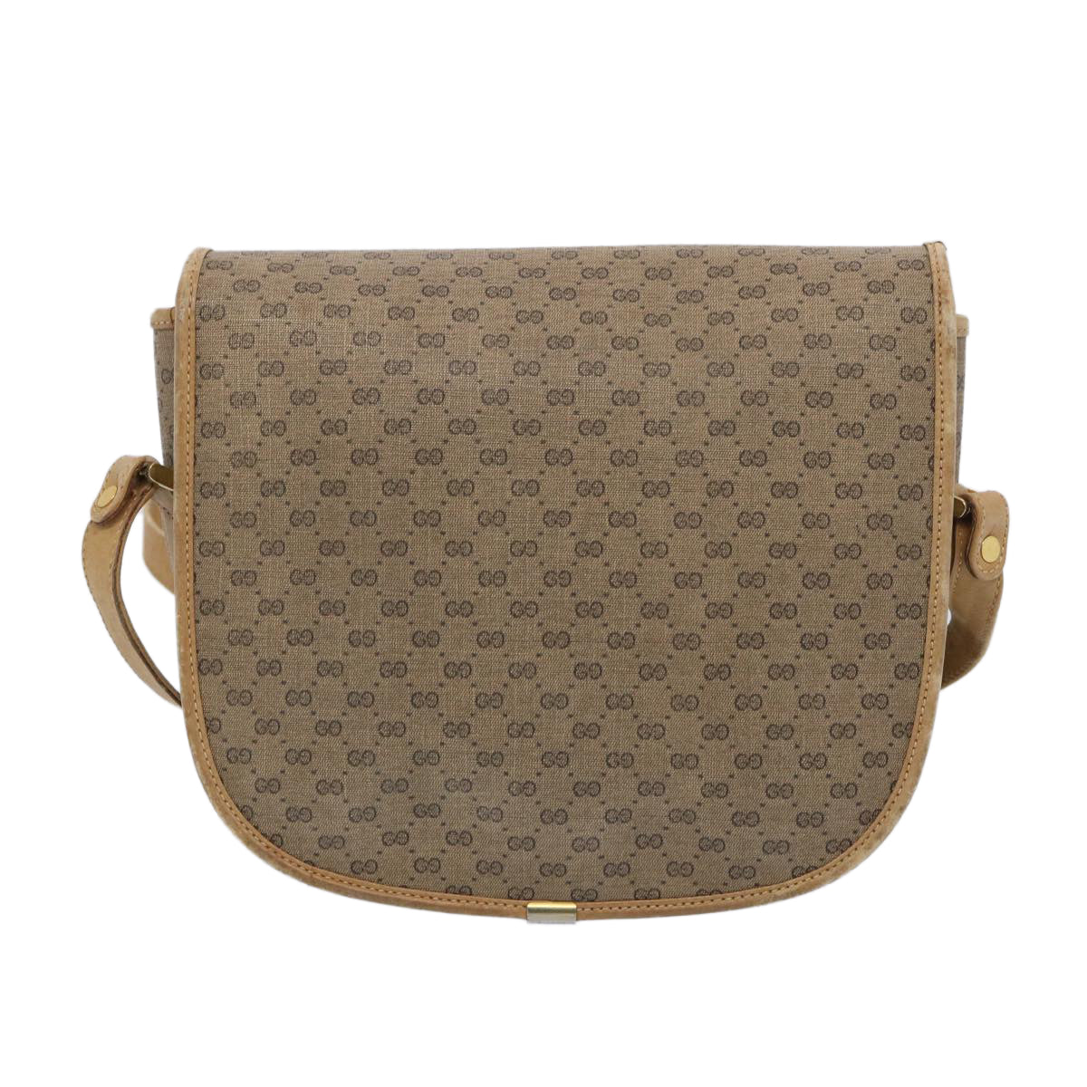 GUCCI Micro GG Supreme Web Sherry Line Shoulder Bag PVC Beige Red  ep3076