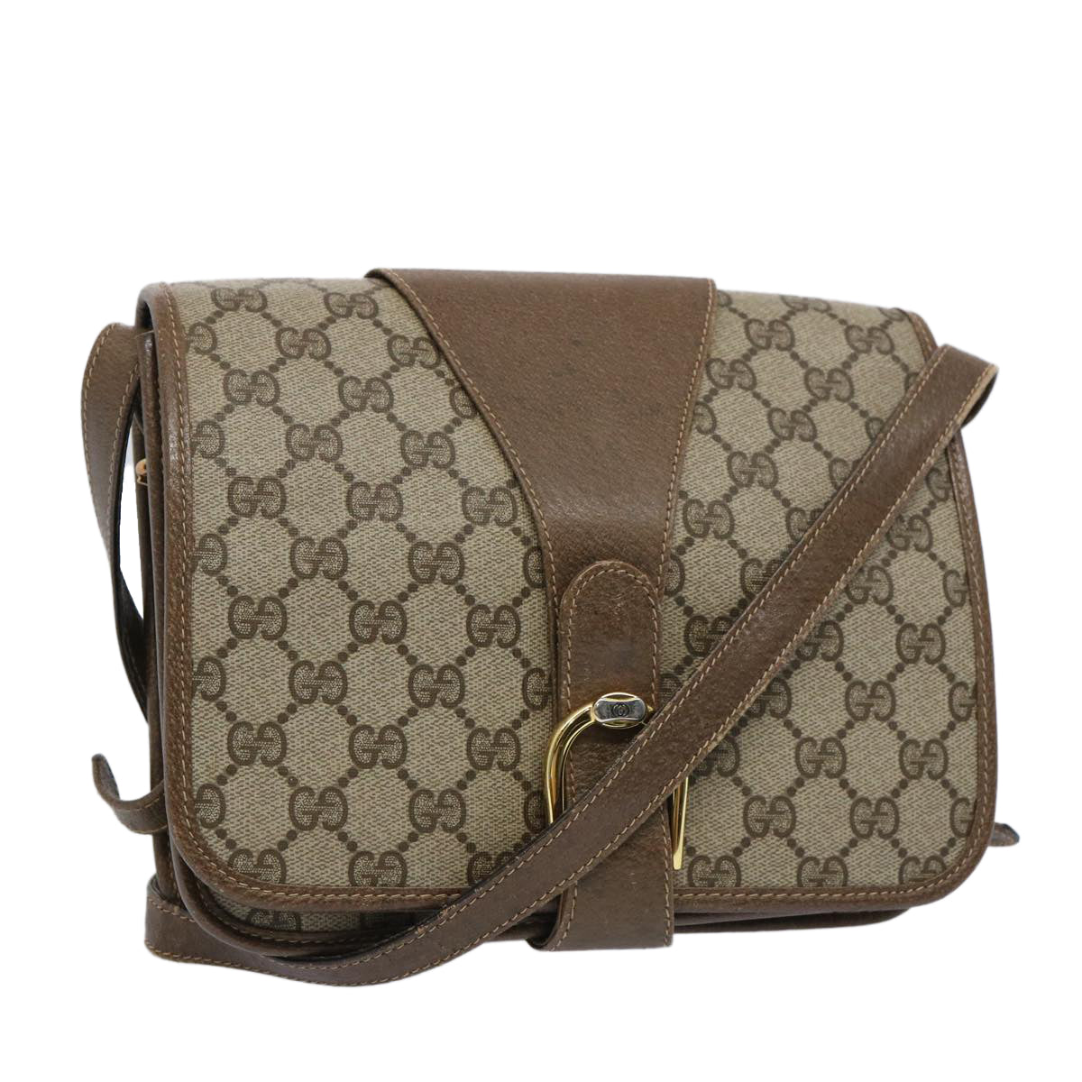 GUCCI GG Supreme Shoulder Bag PVC Leather Beige 93 02 023  ep3077