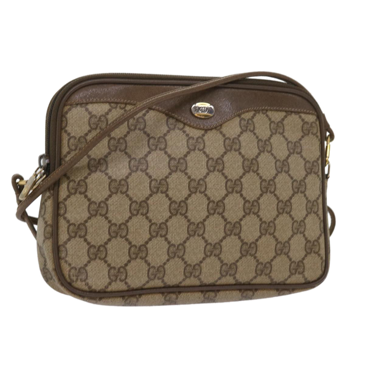 GUCCI GG Supreme Shoulder Bag PVC Beige 97 02 068  ep3080