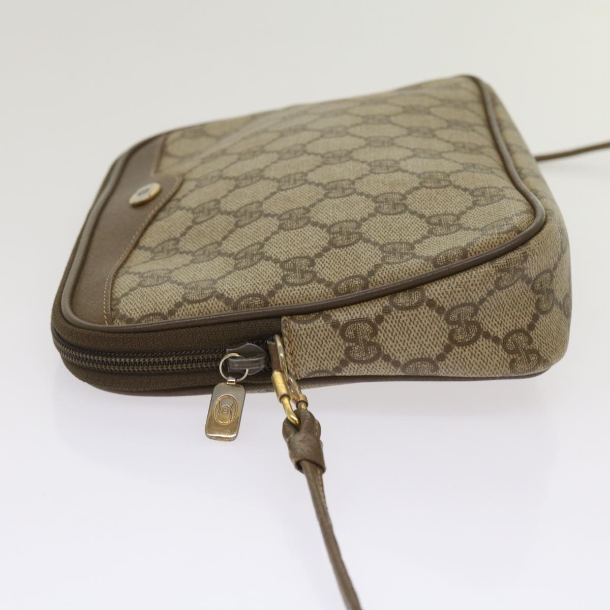 GUCCI GG Supreme Shoulder Bag PVC Beige 97 02 068  ep3080