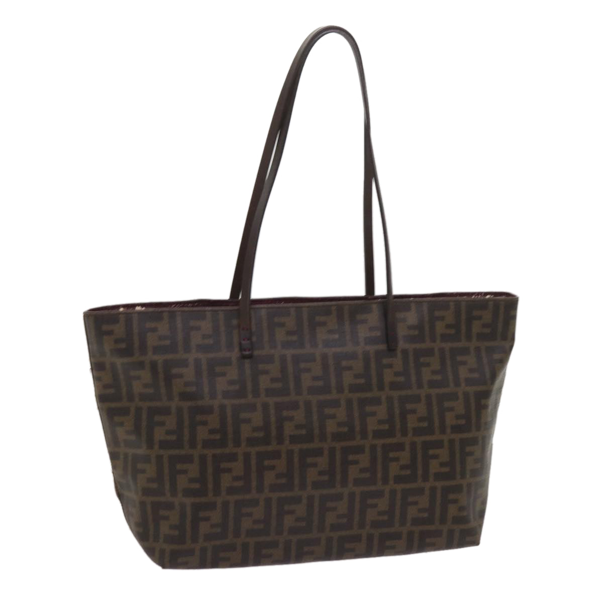 Luxury FendiZucca Canvas Tote Bag Black Brownep3087