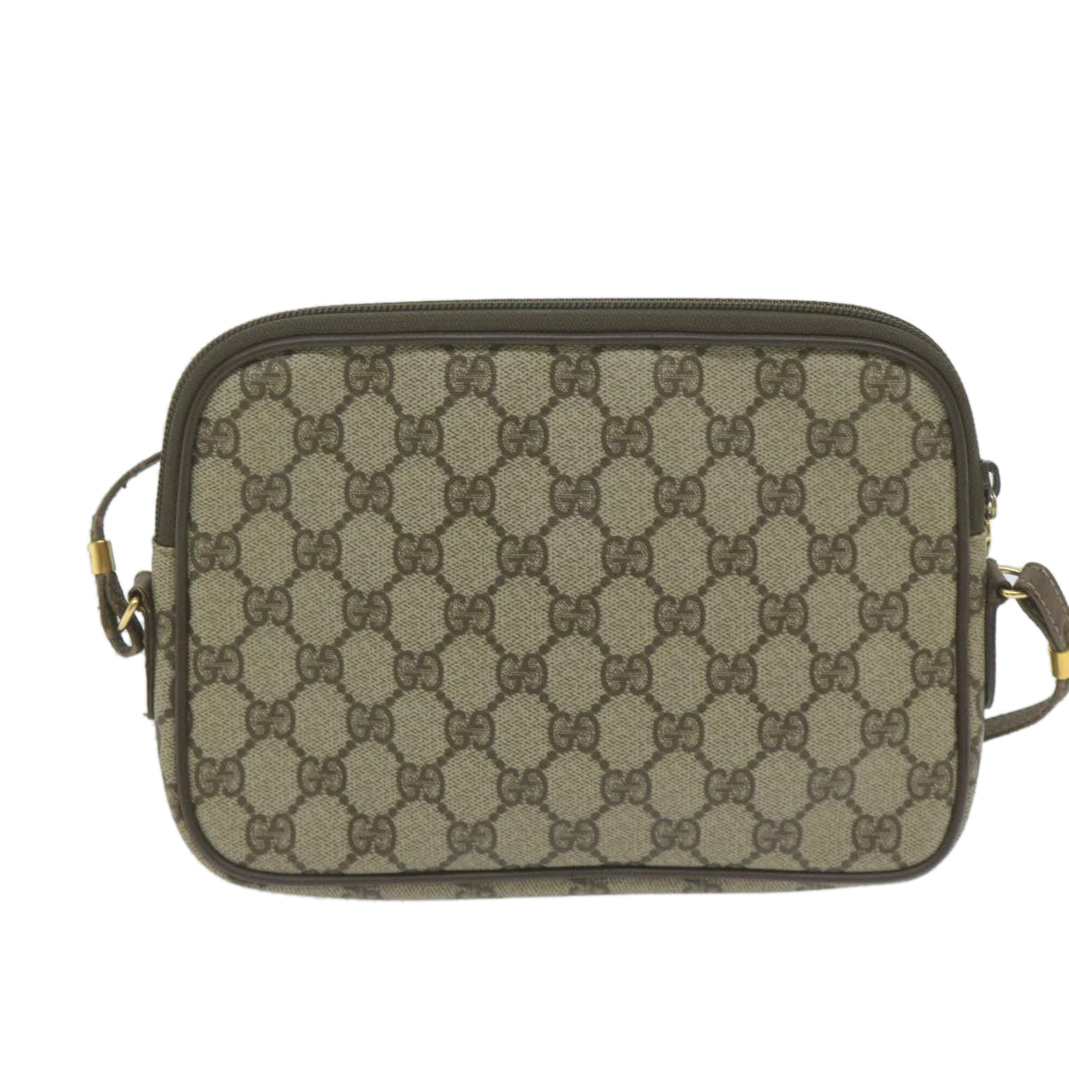 GUCCI GG Supreme Shoulder Bag PVC Leather Beige 007 14 6428  ep3106