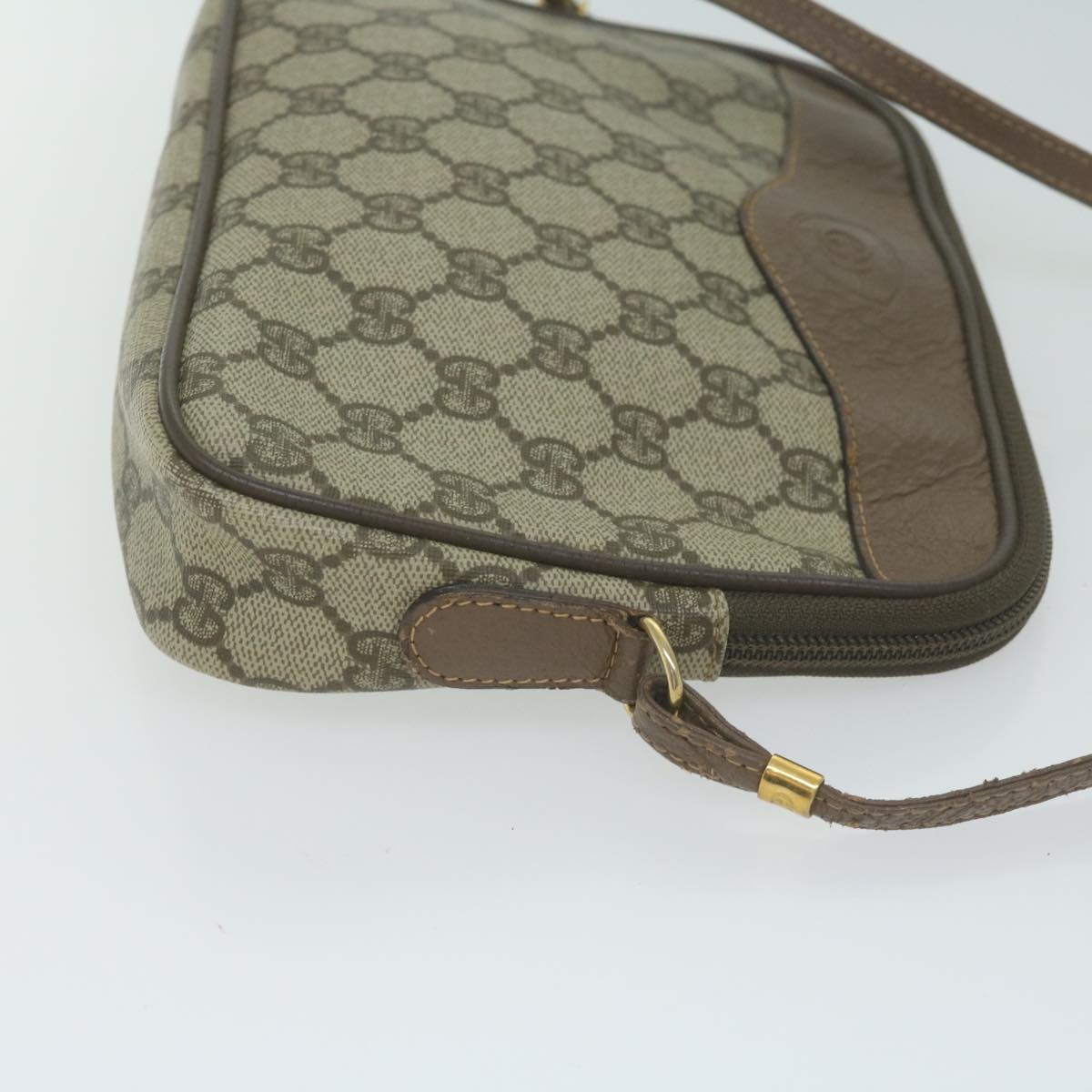 GUCCI GG Supreme Shoulder Bag PVC Leather Beige 007 14 6428  ep3106