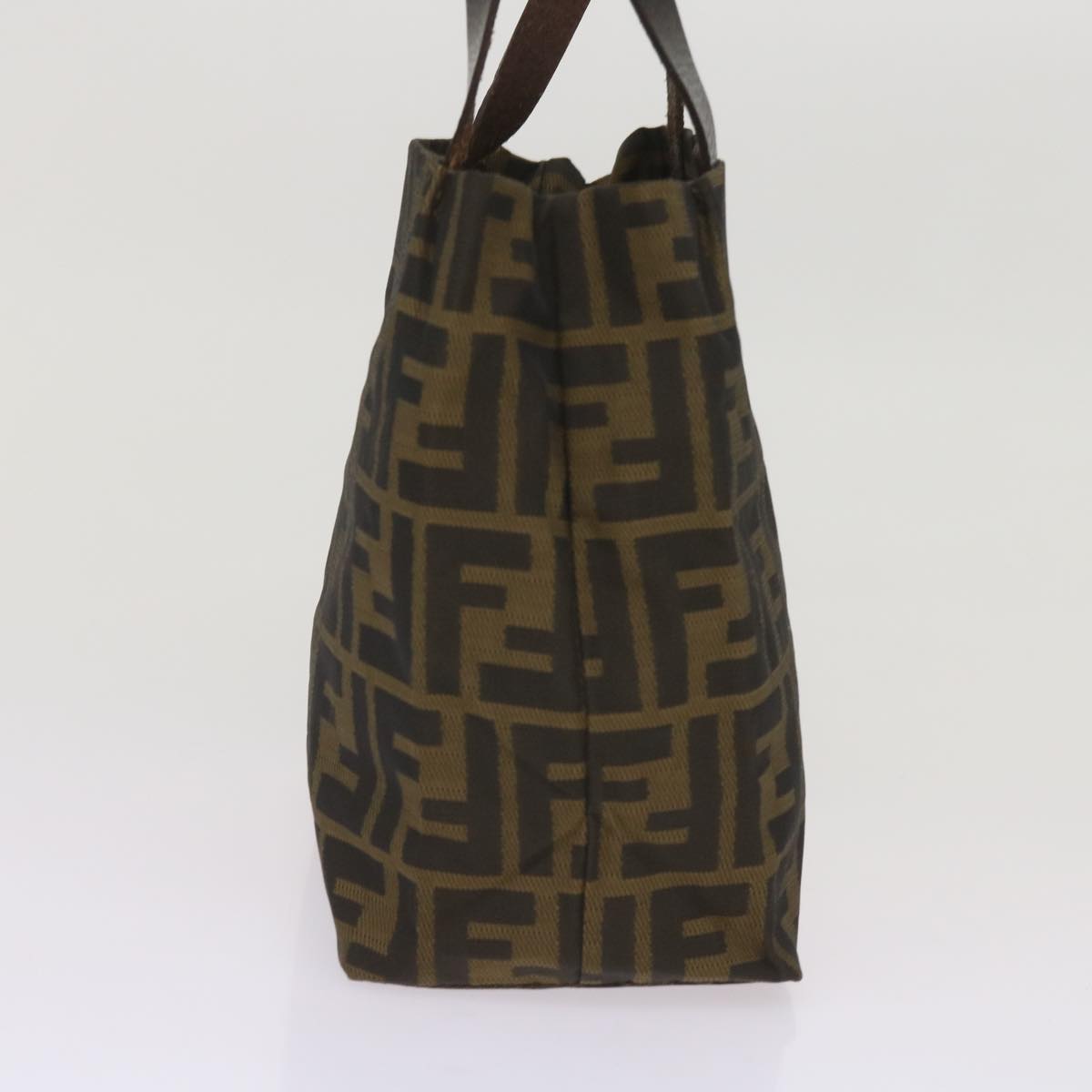 Luxury FendiZucca Canvas Hand Bag Black Brownep3284