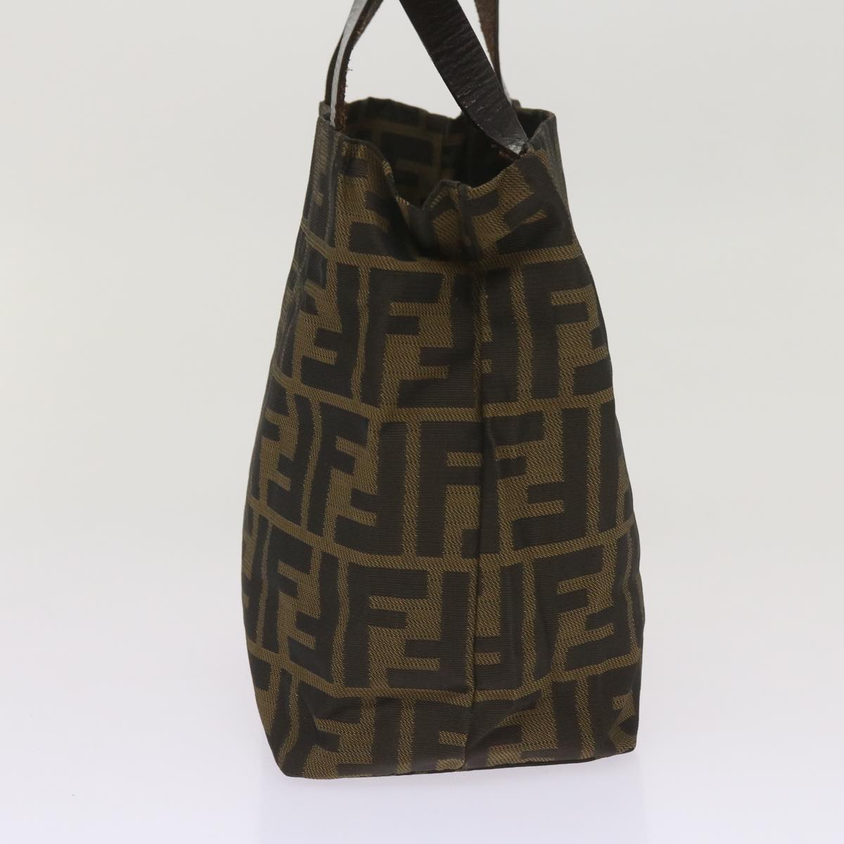 Luxury FendiZucca Canvas Hand Bag Black Brownep3284