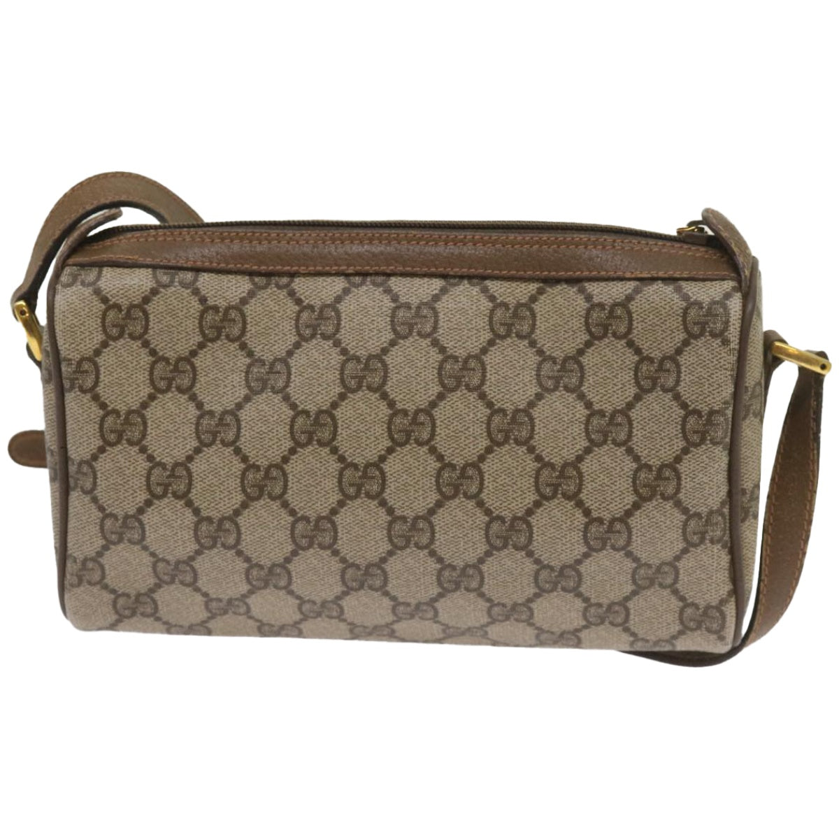 GUCCI GG Supreme Web Sherry Line Shoulder Bag PVC Beige 89 02 018  ep3292