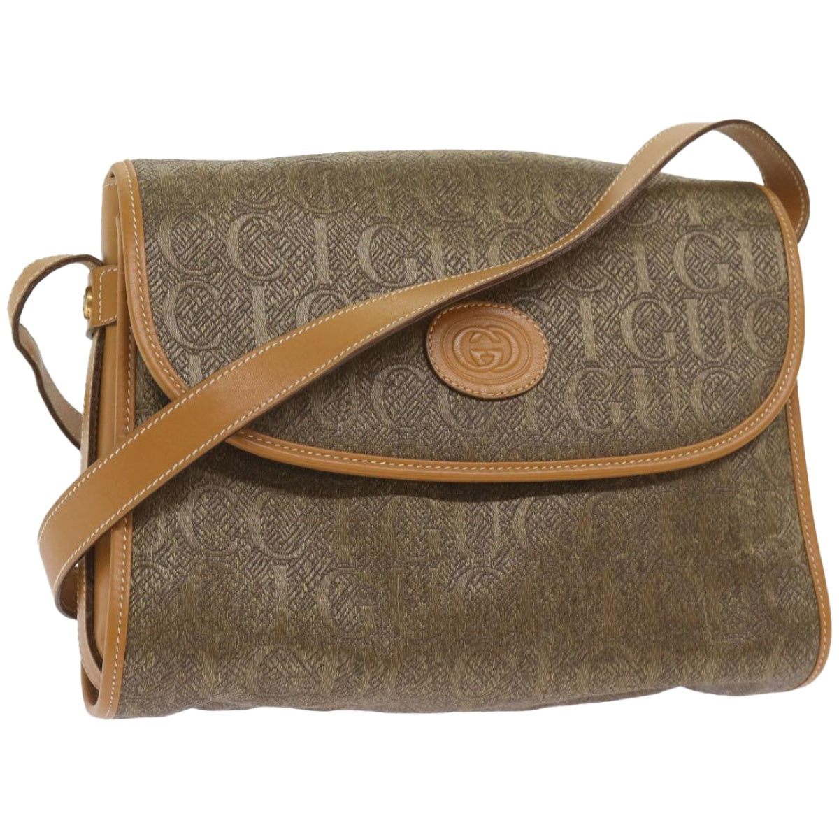 GUCCI Shoulder Bag Canvas Brown 001 14 0712  ep3312