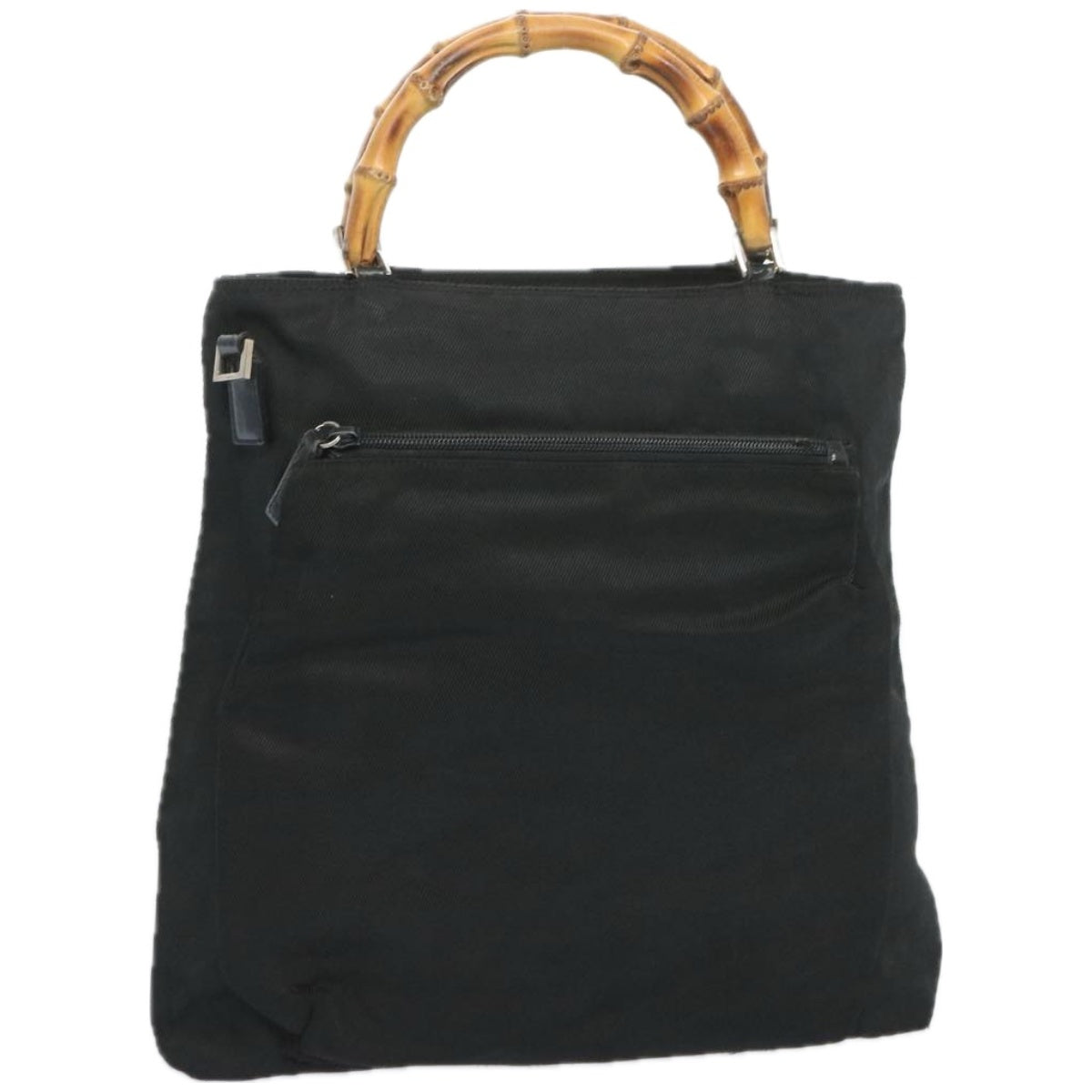 GUCCI Bamboo Hand Bag Nylon Black 002 3754 0506  ep3367