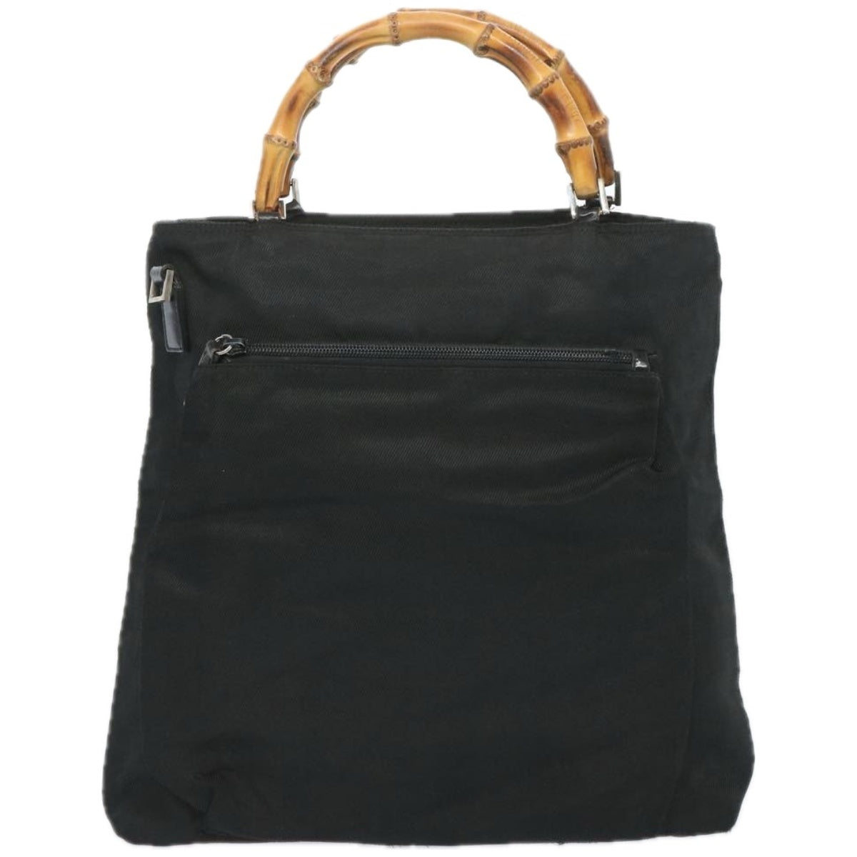 GUCCI Bamboo Hand Bag Nylon Black 002 3754 0506  ep3367