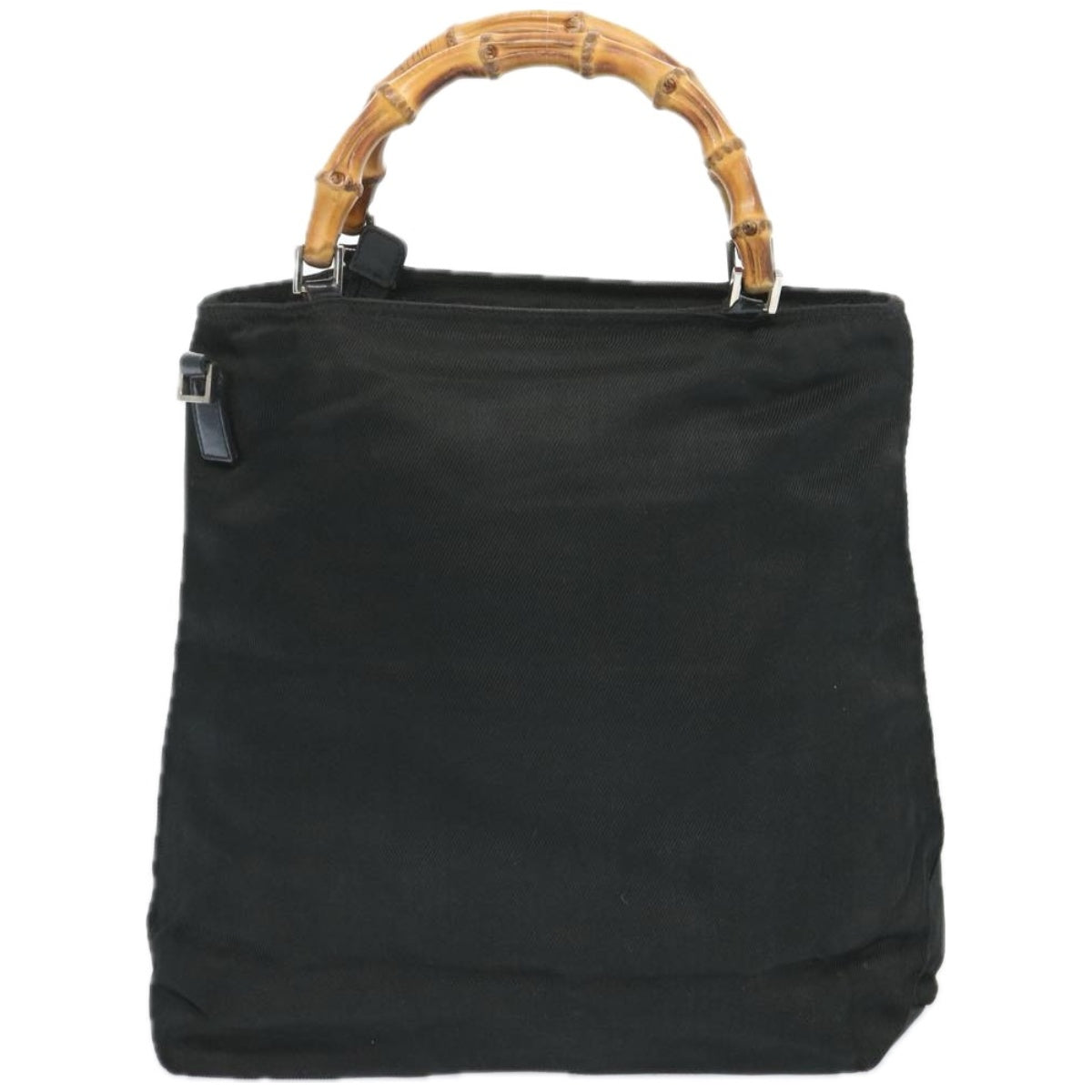 GUCCI Bamboo Hand Bag Nylon Black 002 3754 0506  ep3367