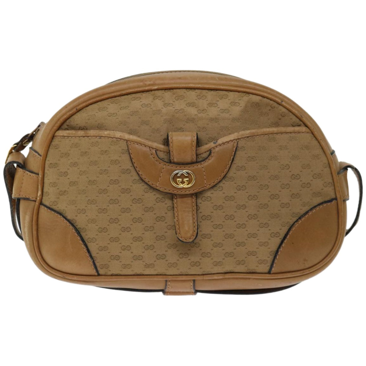 GUCCI Micro GG Canvas Shoulder Bag Beige  ep3382