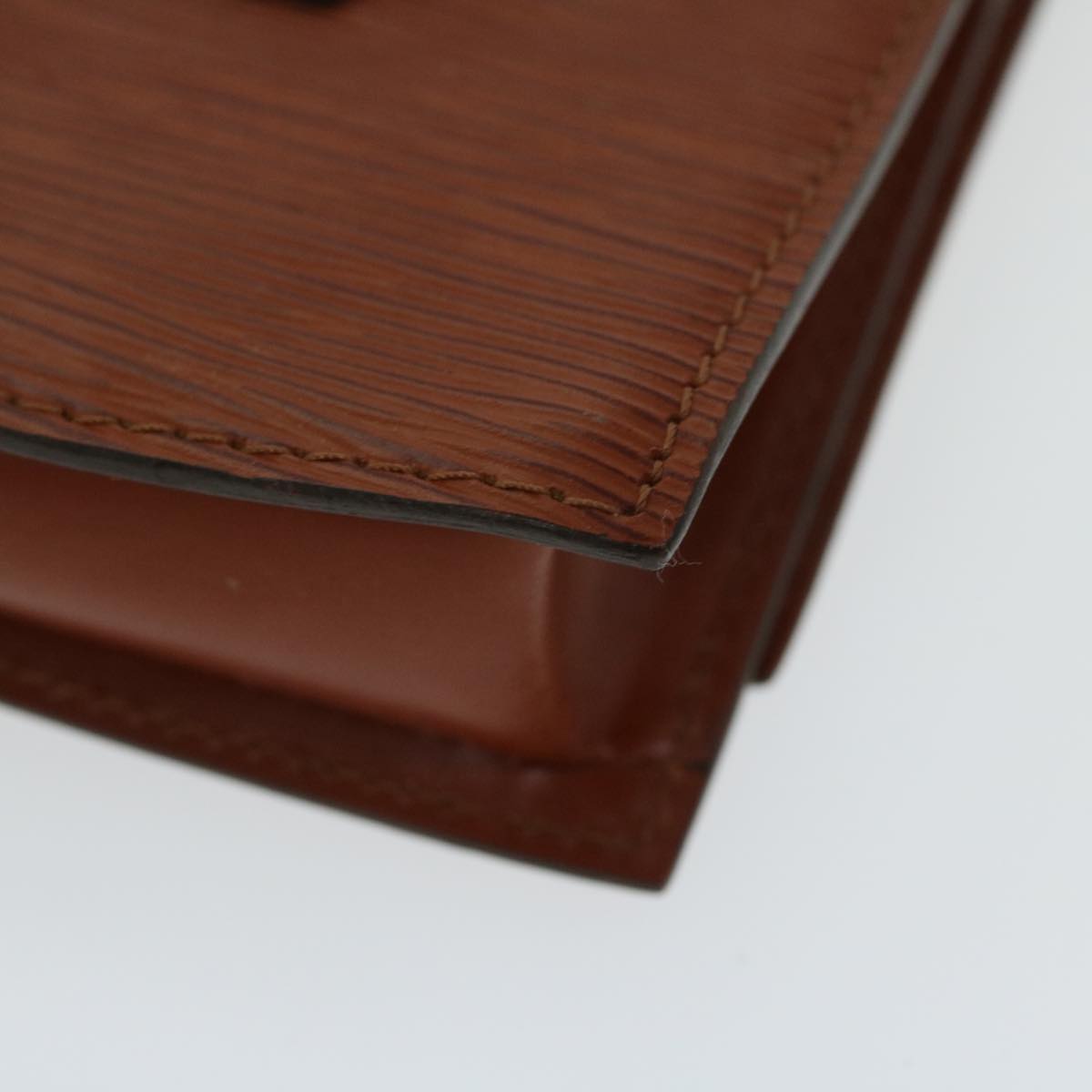 LOUIS VUITTON Epi Tilsitt Pouch Brown M52603 LV ep3395