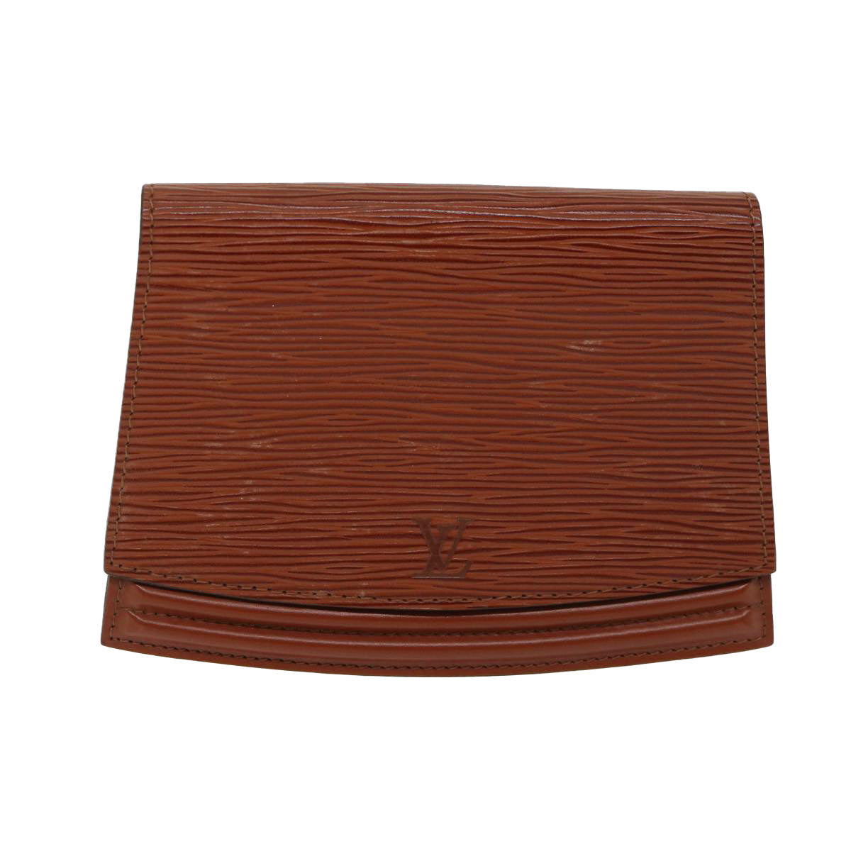 LOUIS VUITTON Epi Tilsitt Pouch Brown M52603 LV ep3395
