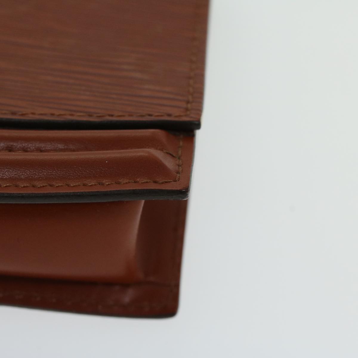 LOUIS VUITTON Epi Tilsitt Pouch Brown M52603 LV ep3395