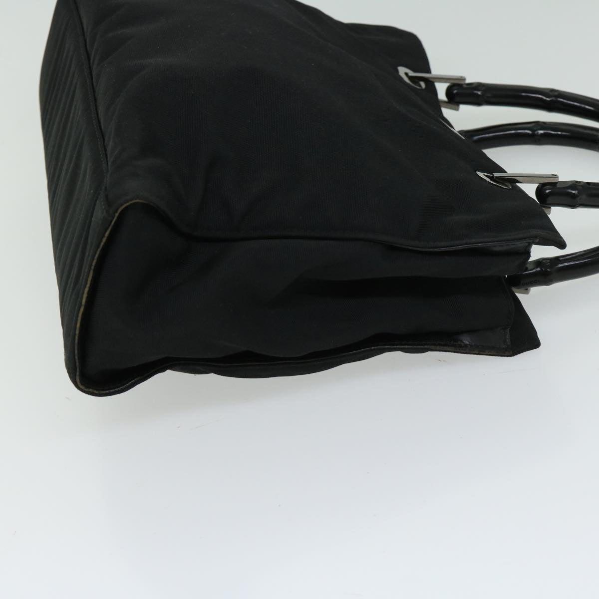 GUCCI Bamboo Hand Bag Nylon 2way Black 002 1016  ep3433