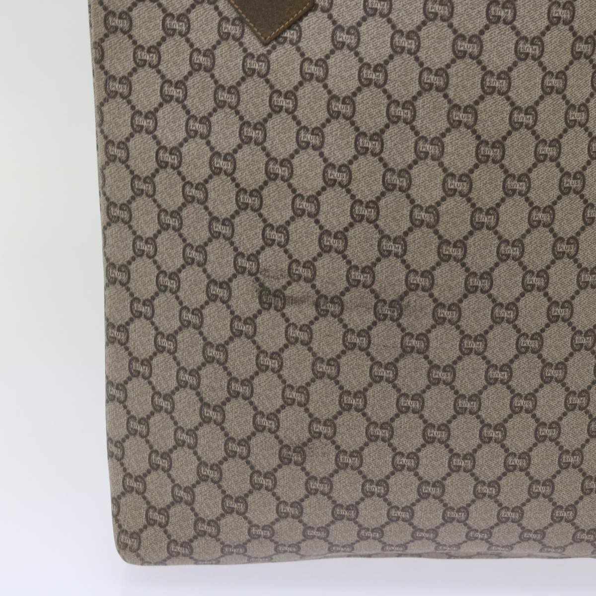 GUCCI GG Plus Supreme Web Sherry Line Tote Bag PVC Beige Red Green  ep3451