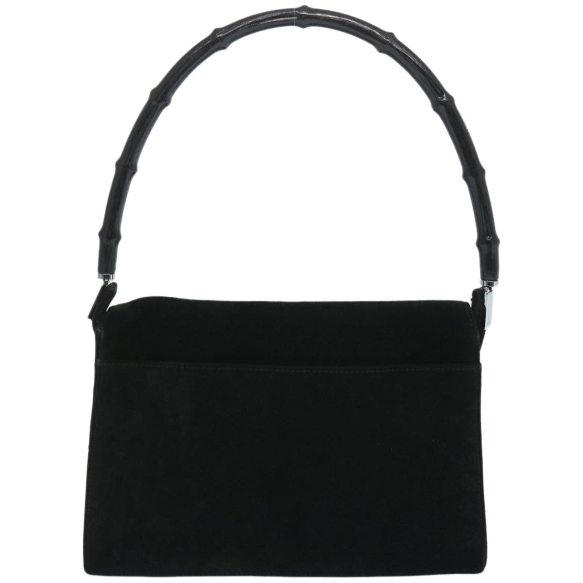 GUCCI Bamboo Hand Bag Suede Black 001 3239  ep3491
